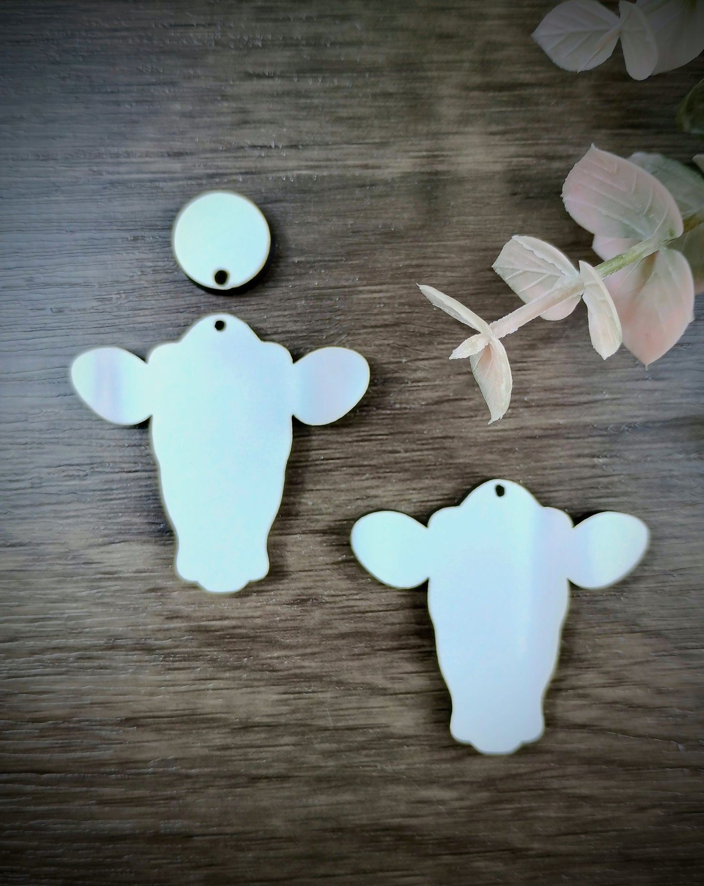 Cow head stud hanging earring blanks