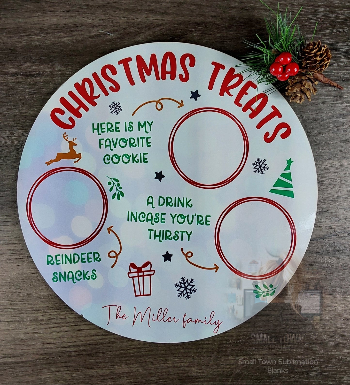 Santa tray circle