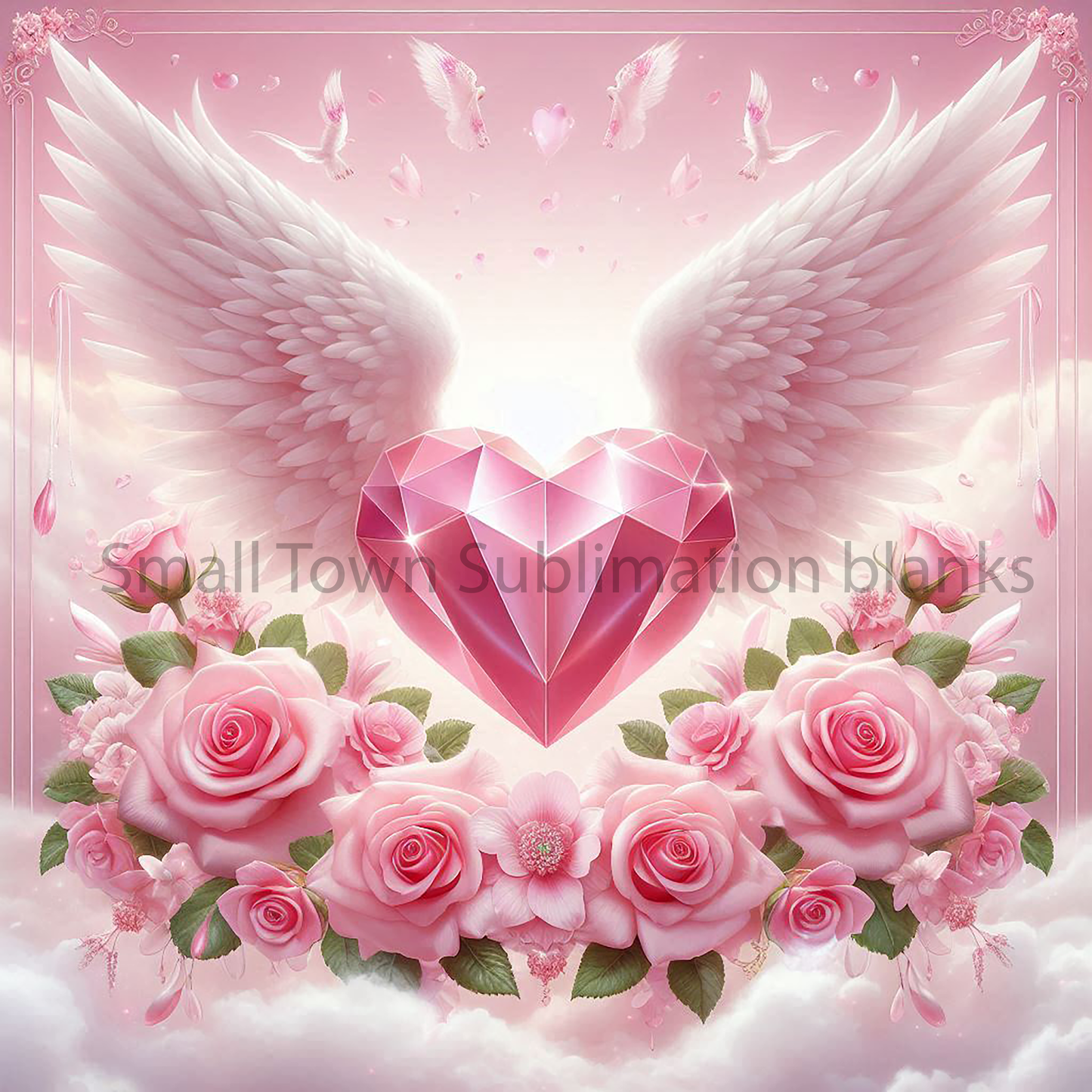 Pink heavenly heart DIGITAL FILE
