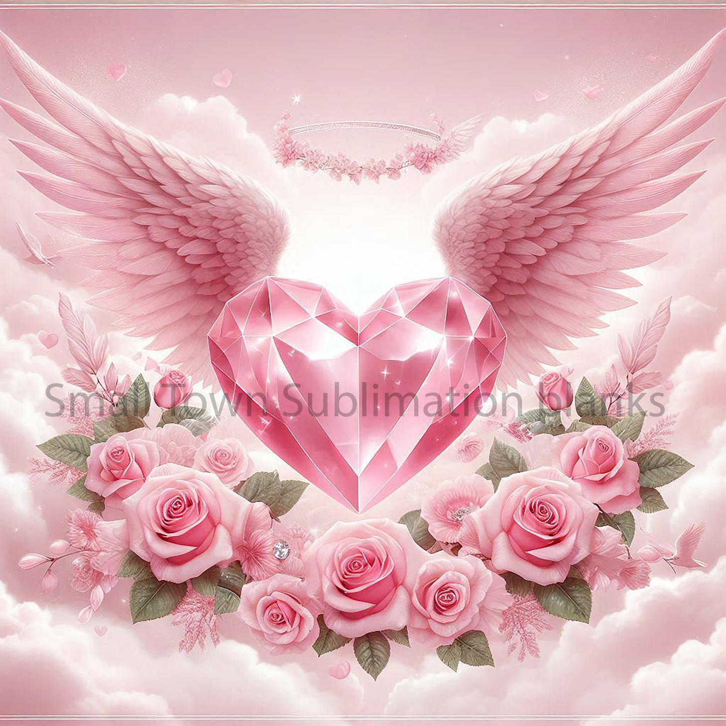 Pink heavenly heart DIGITAL FILE