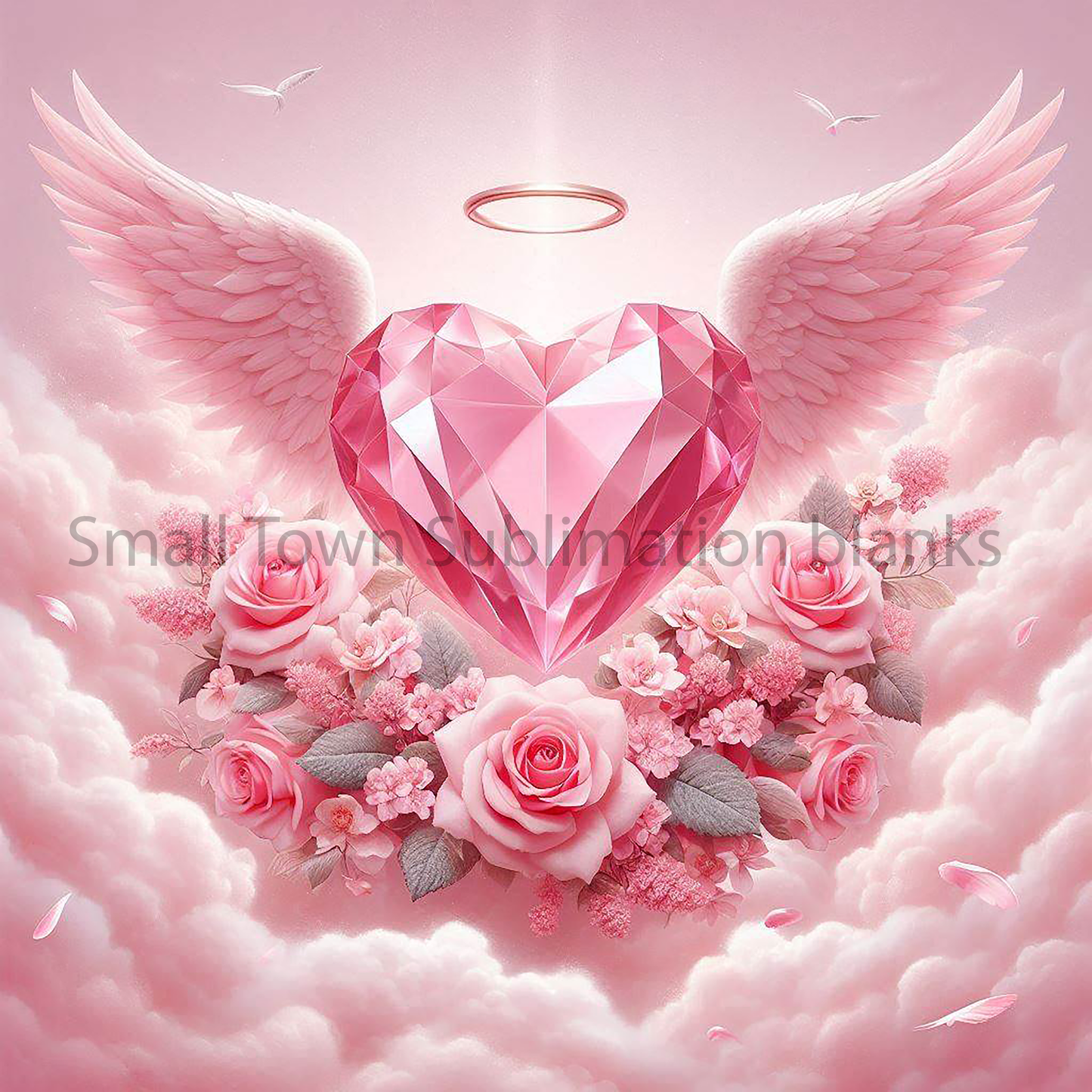 Pink heavenly heart DIGITAL FILE