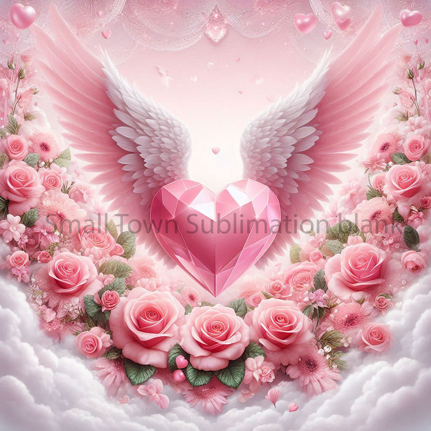 Pink heavenly heart DIGITAL FILE