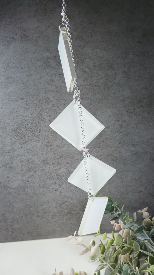 Photo charm and chain car hanger