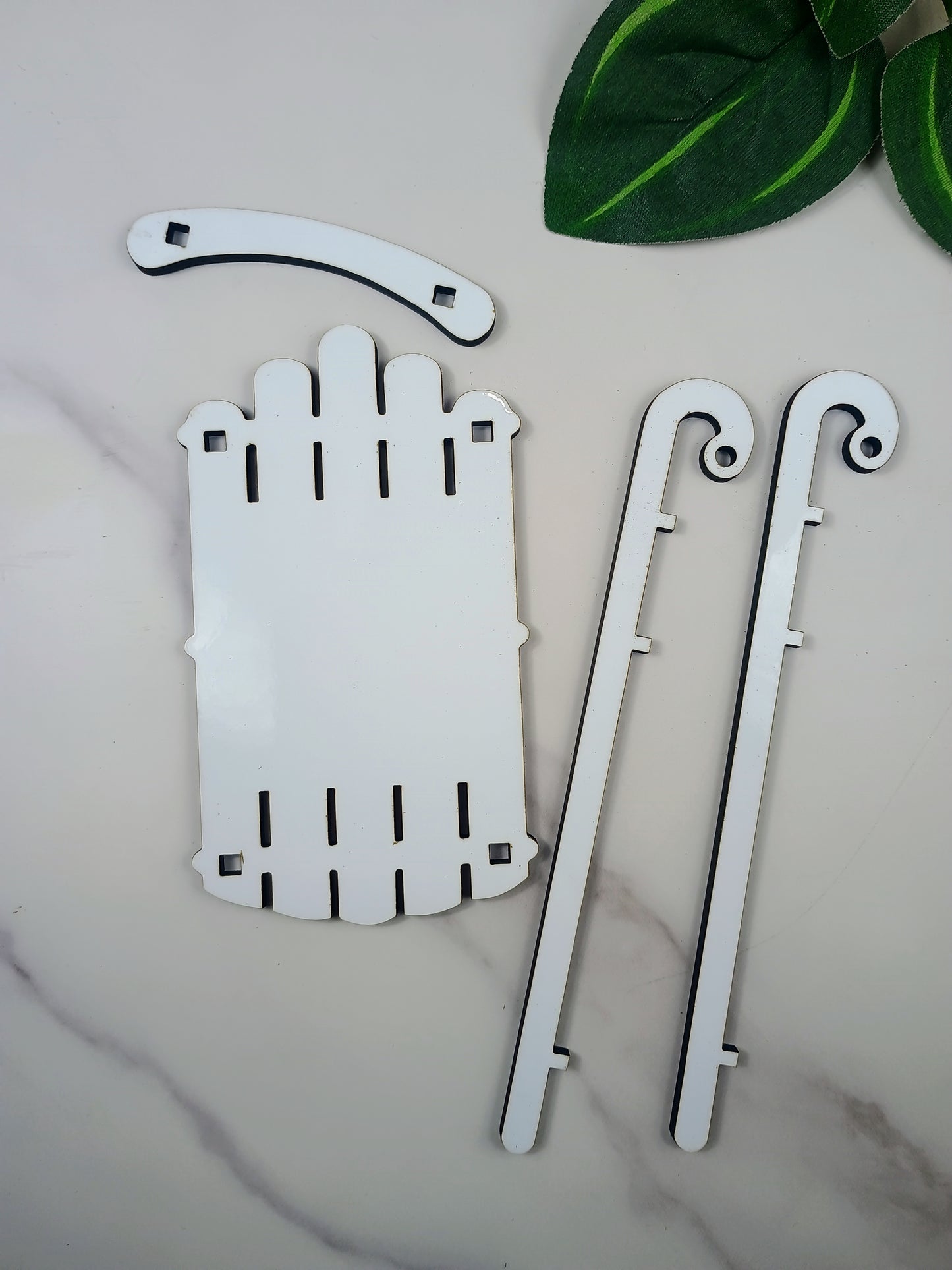 Sled Christmas tree ornament blank