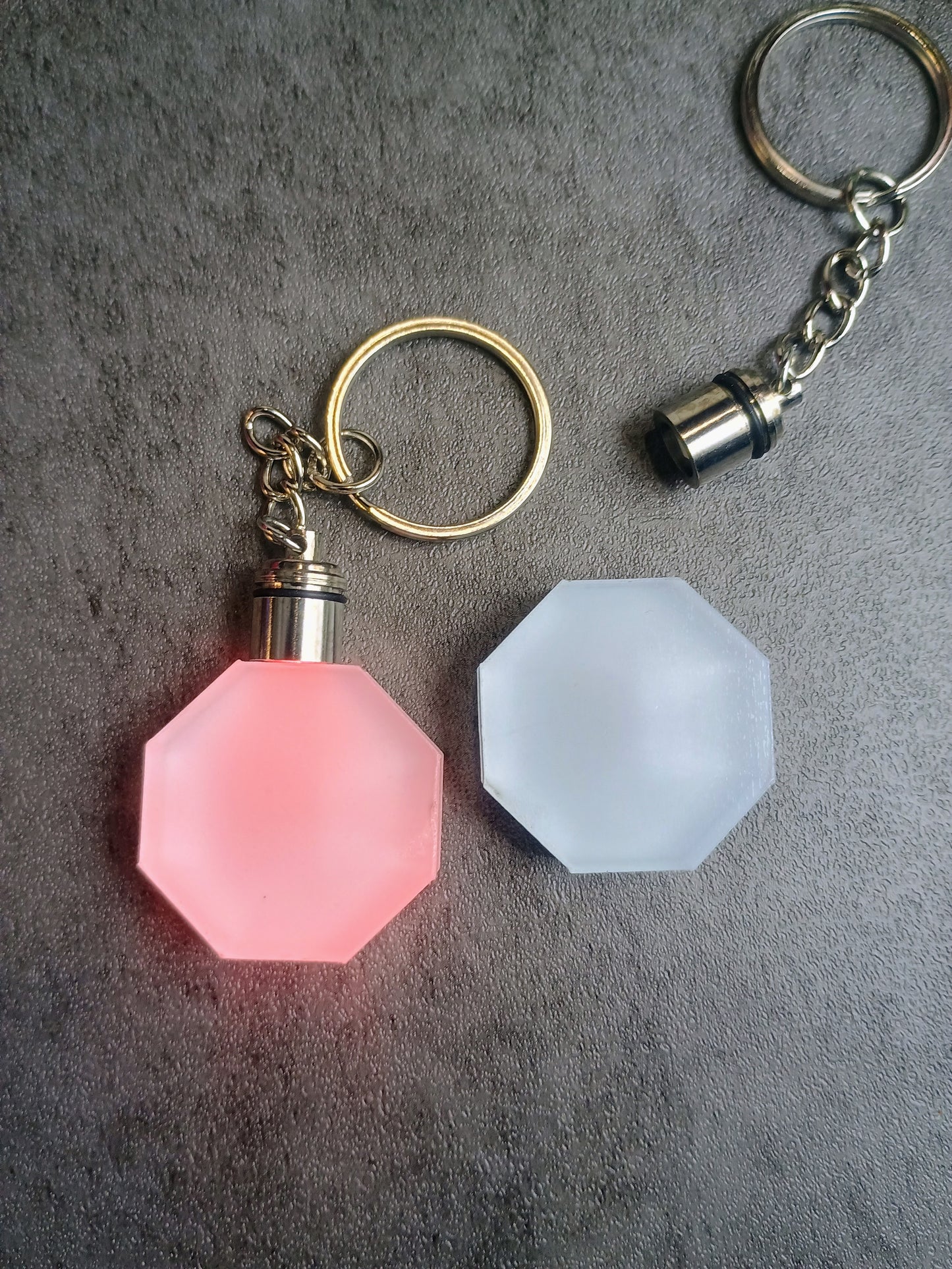 Light up thick acrylic keychain sublimation blank.
