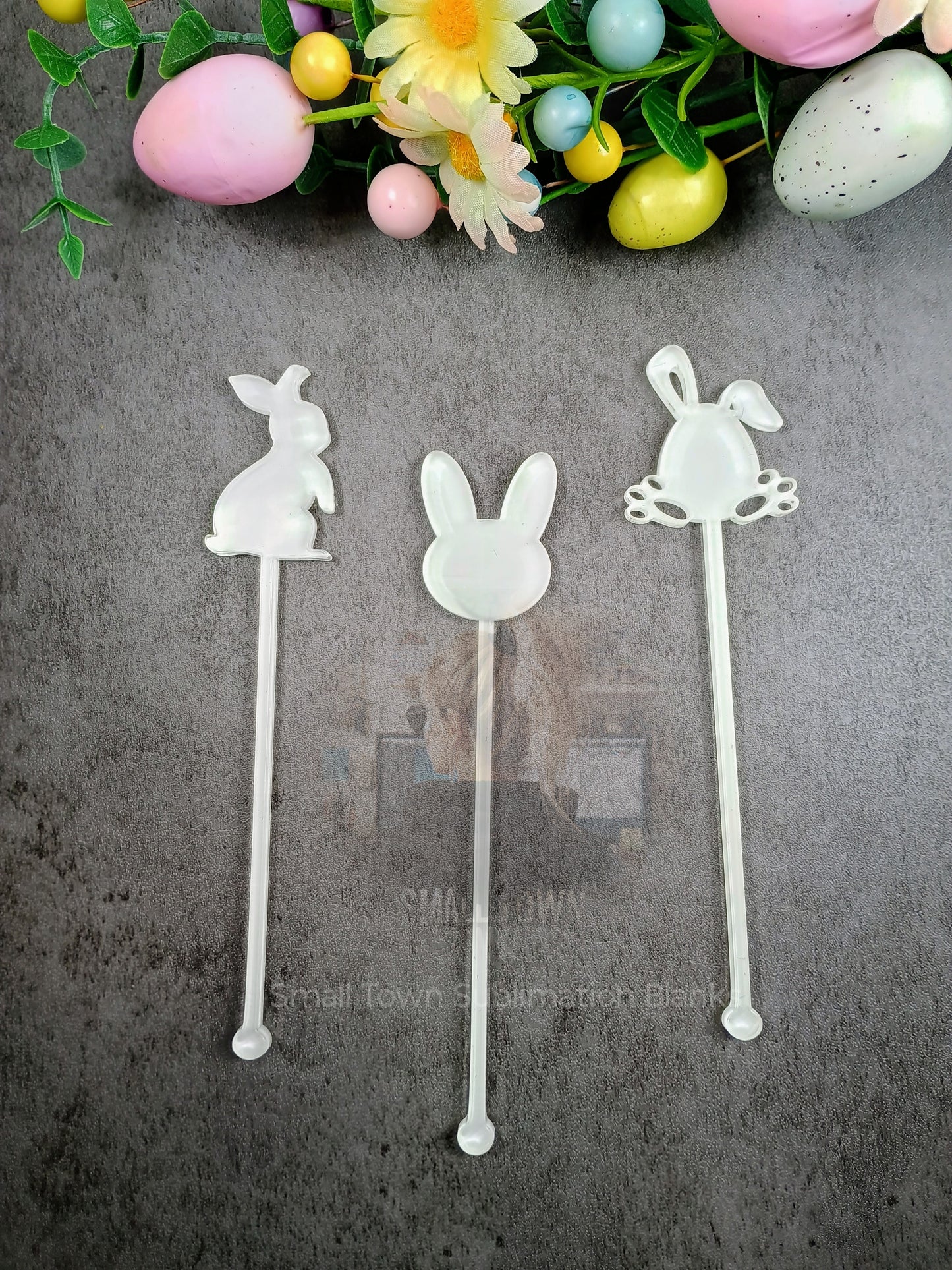 Acrylic Easter stir sticks