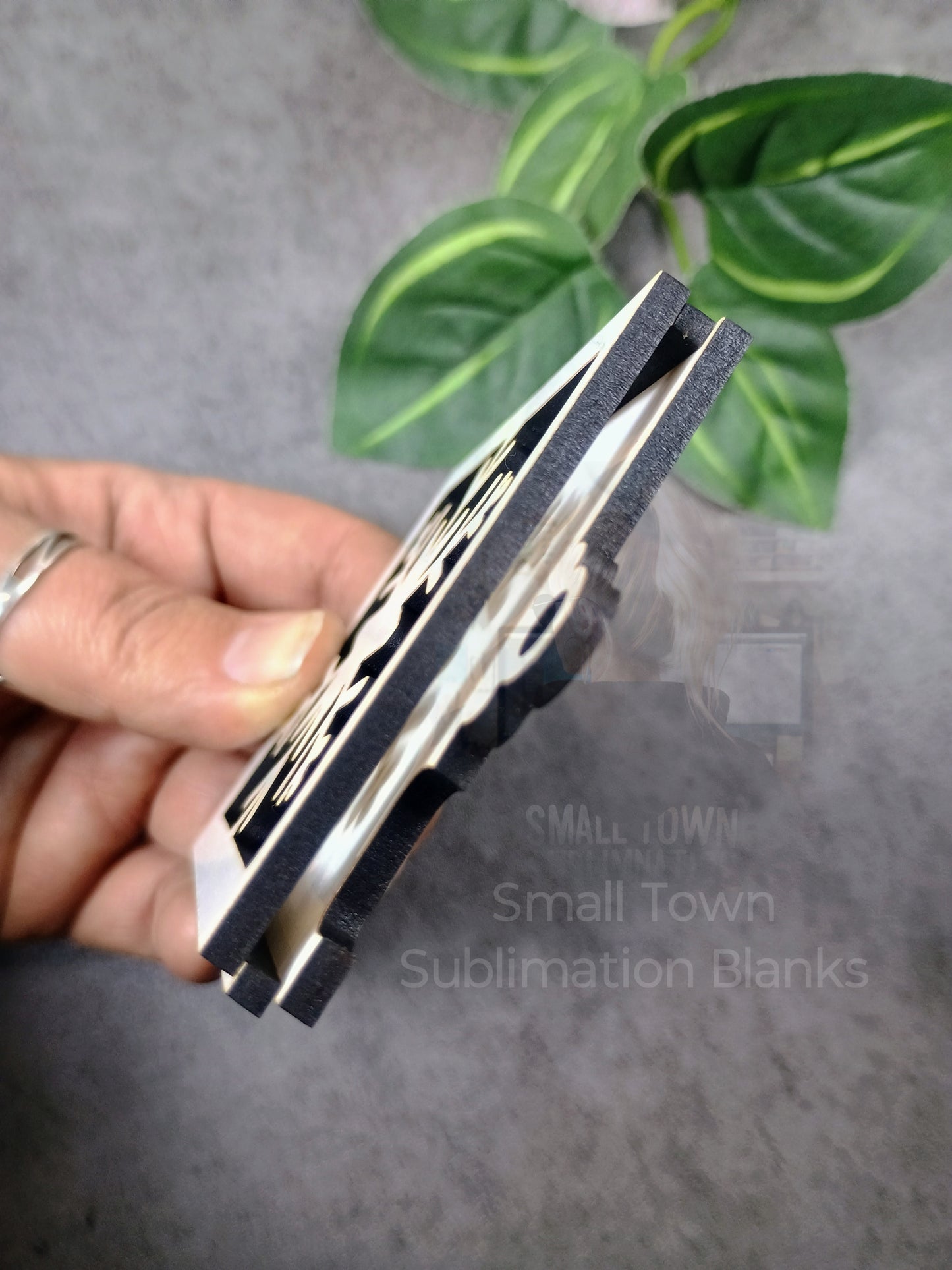 Layered snowflake money holder Christmas ornament