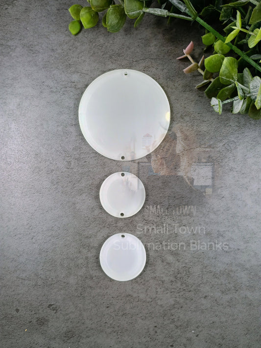 Car hanger circles. Clear acrylic