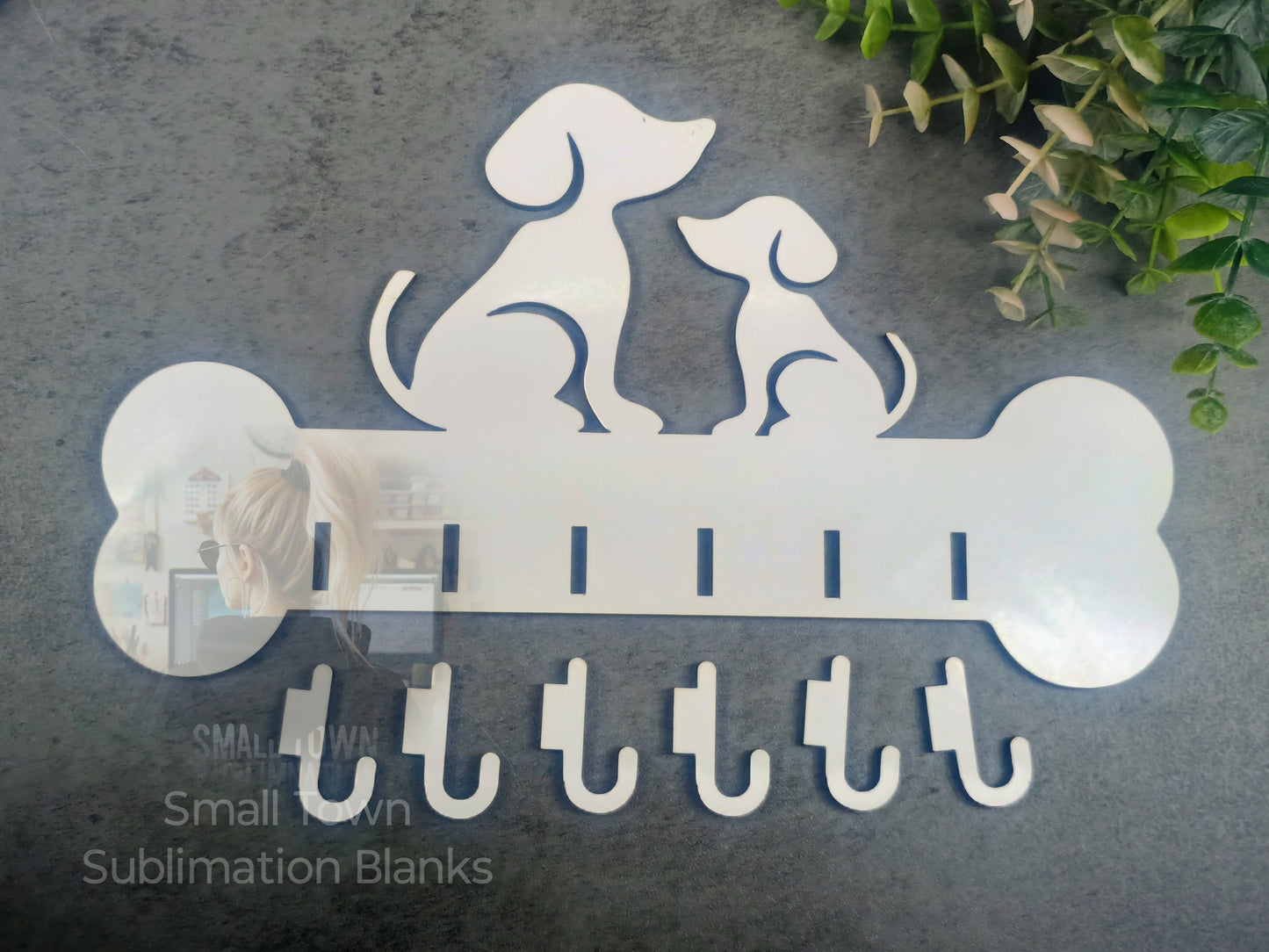 Dog hanger, key holder, leash sublimation blank
