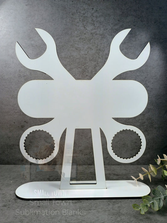 Tool sign, shelf sitter, Dad's, Dad's garage,