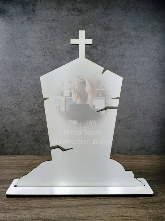 Tombstone shelf sitter