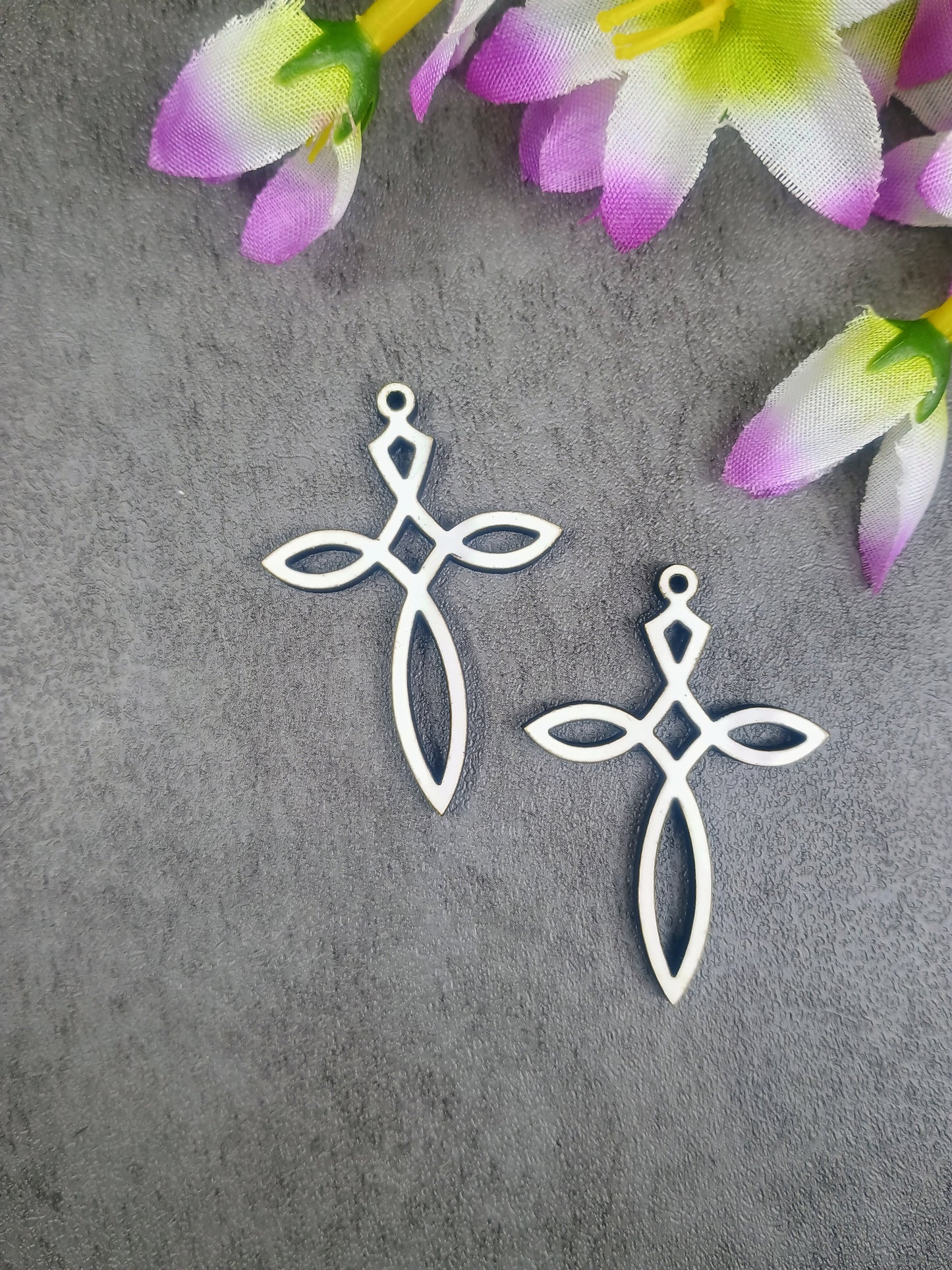 Cross earring sublimation blank