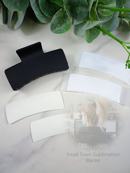 Hair clips with fabric sublimation