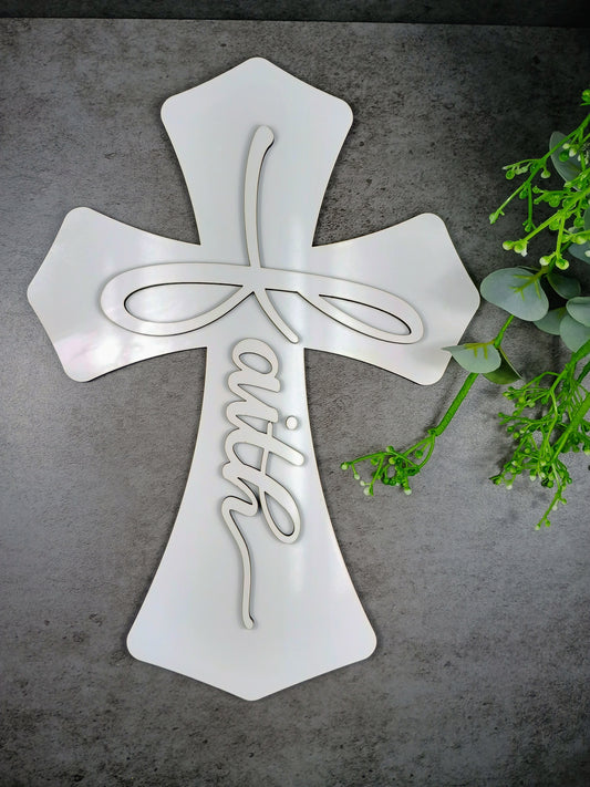 Faith cross - small or large
