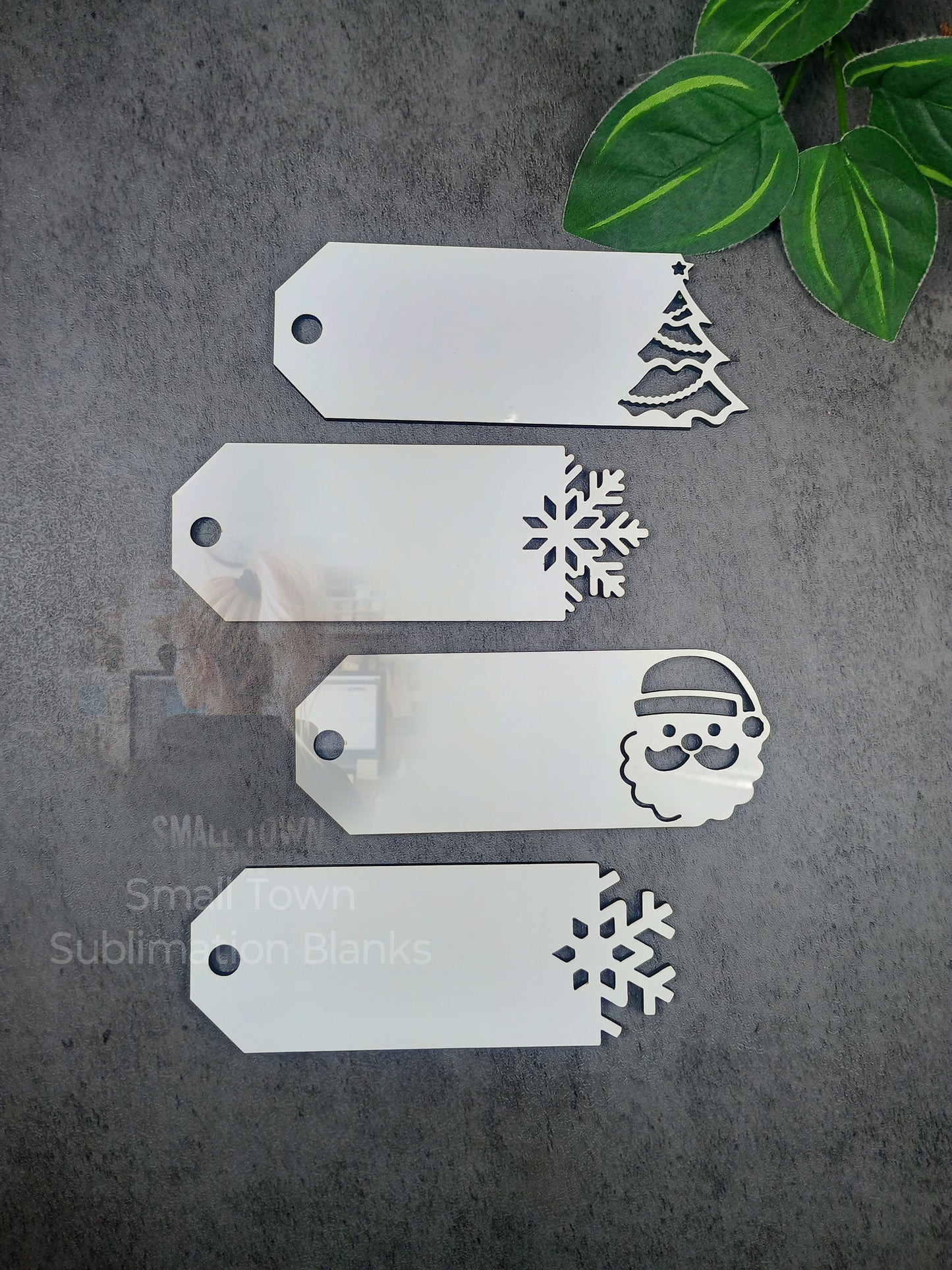 Gift tag sublimation blanks for presents, stockings etc..