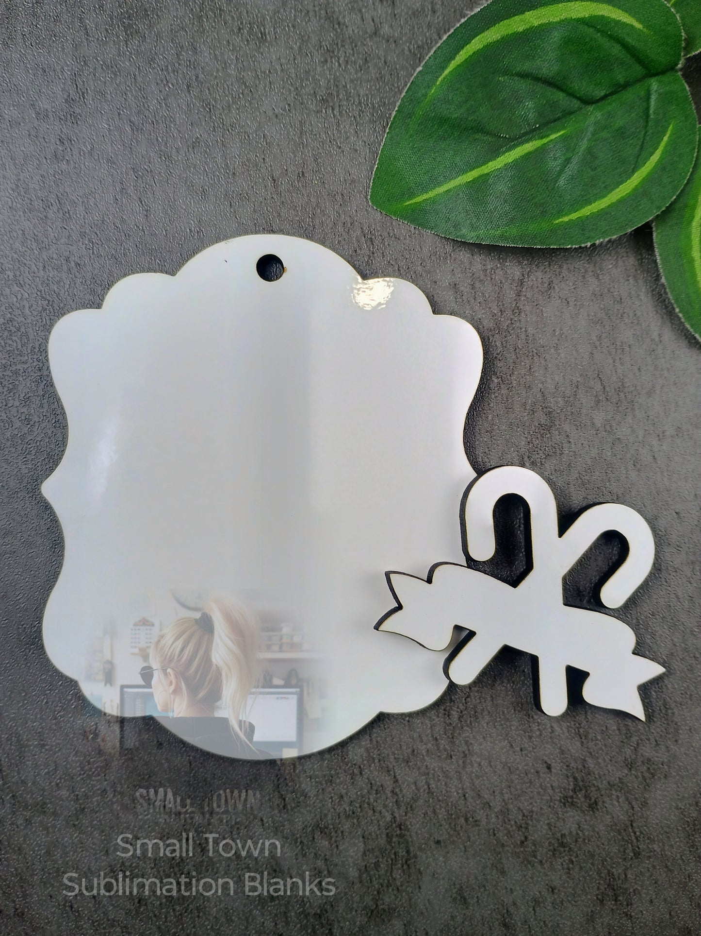 Candy cane decorative ornament