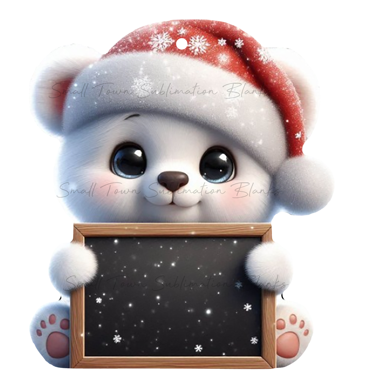 Bear message board ornament DIGITAL file