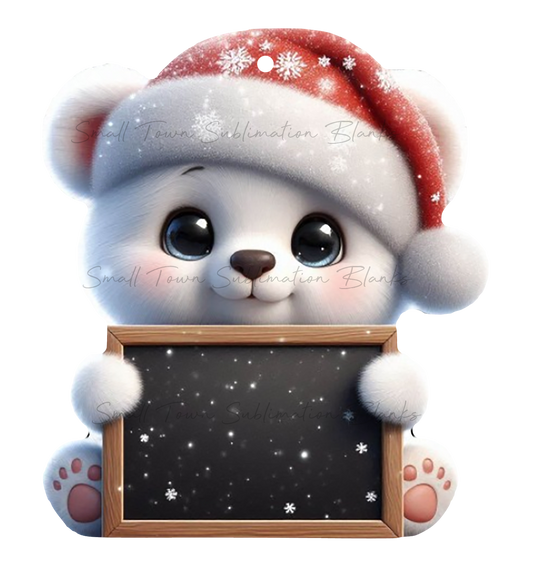 Bear message board ornament DIGITAL file