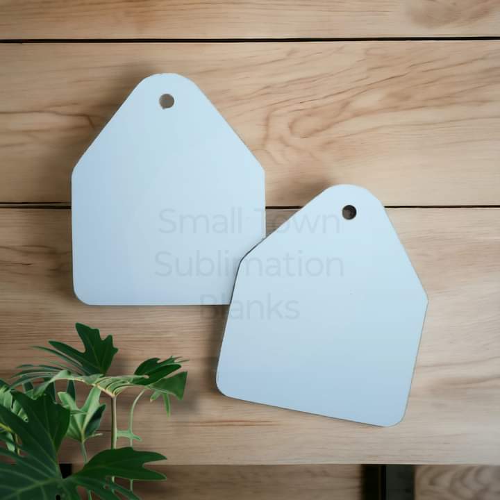 Cow tag ornament