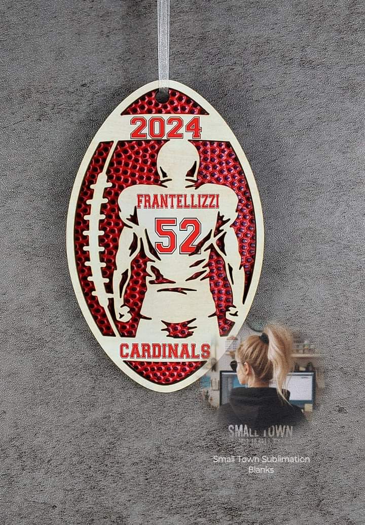 Football ornament 2D