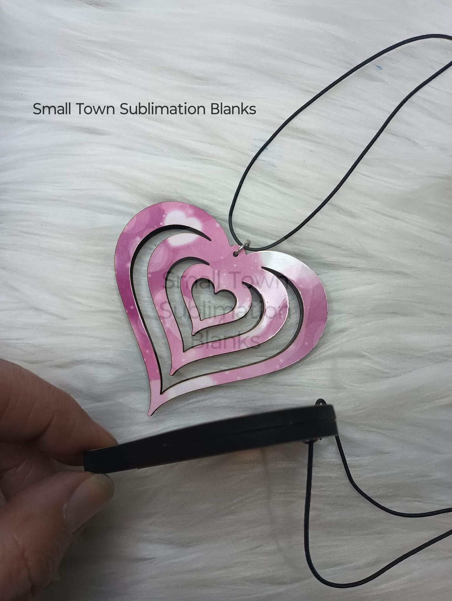 Double layer heart charm