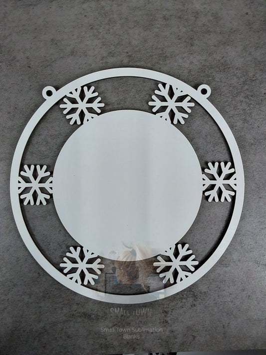 Snowflake door round