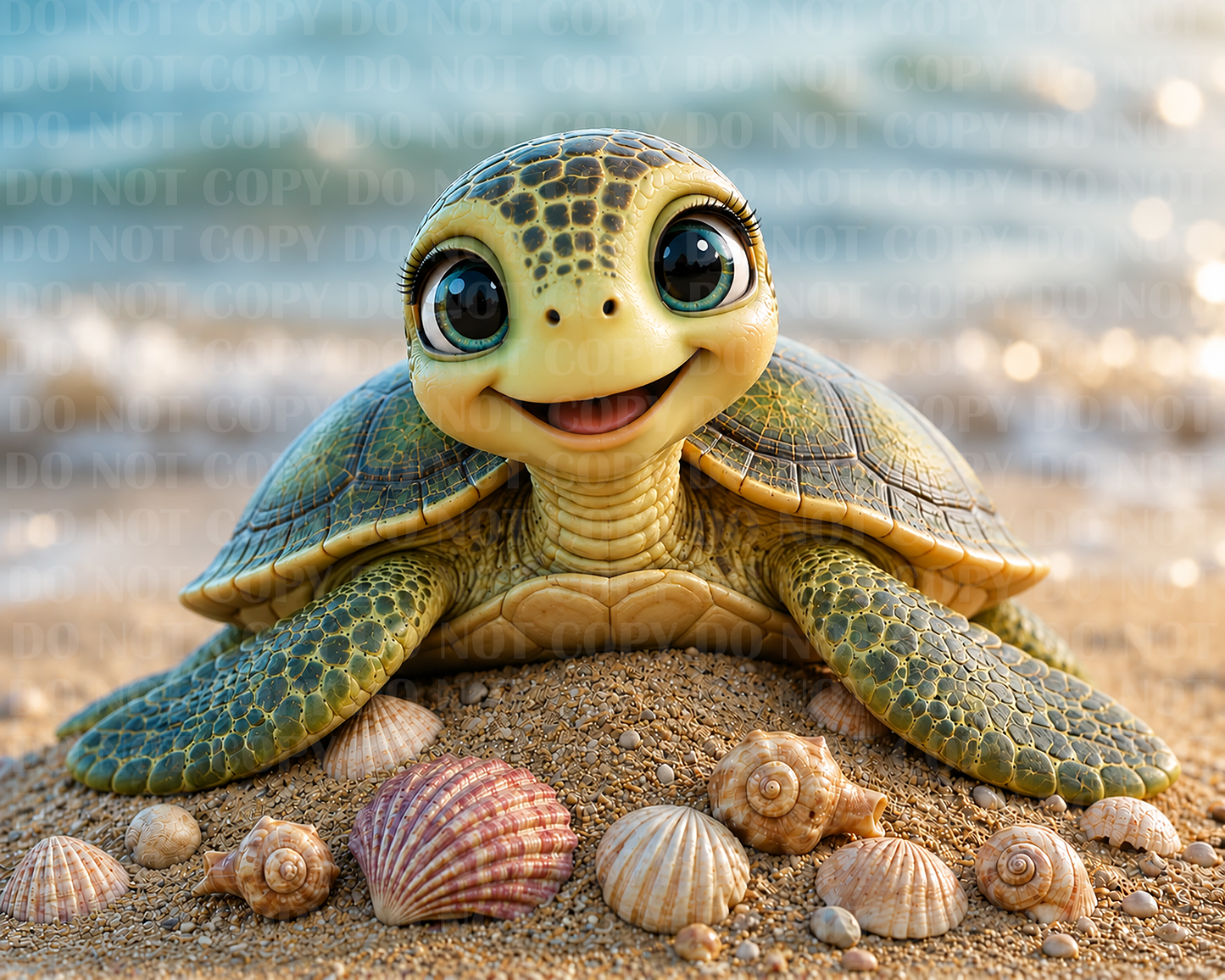Turtle family PNG Digital file