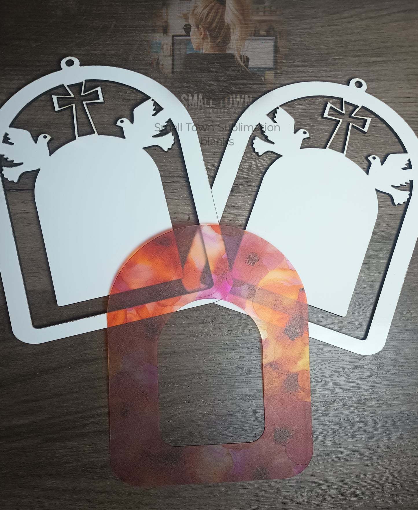 Sublimation memorial sun catcher