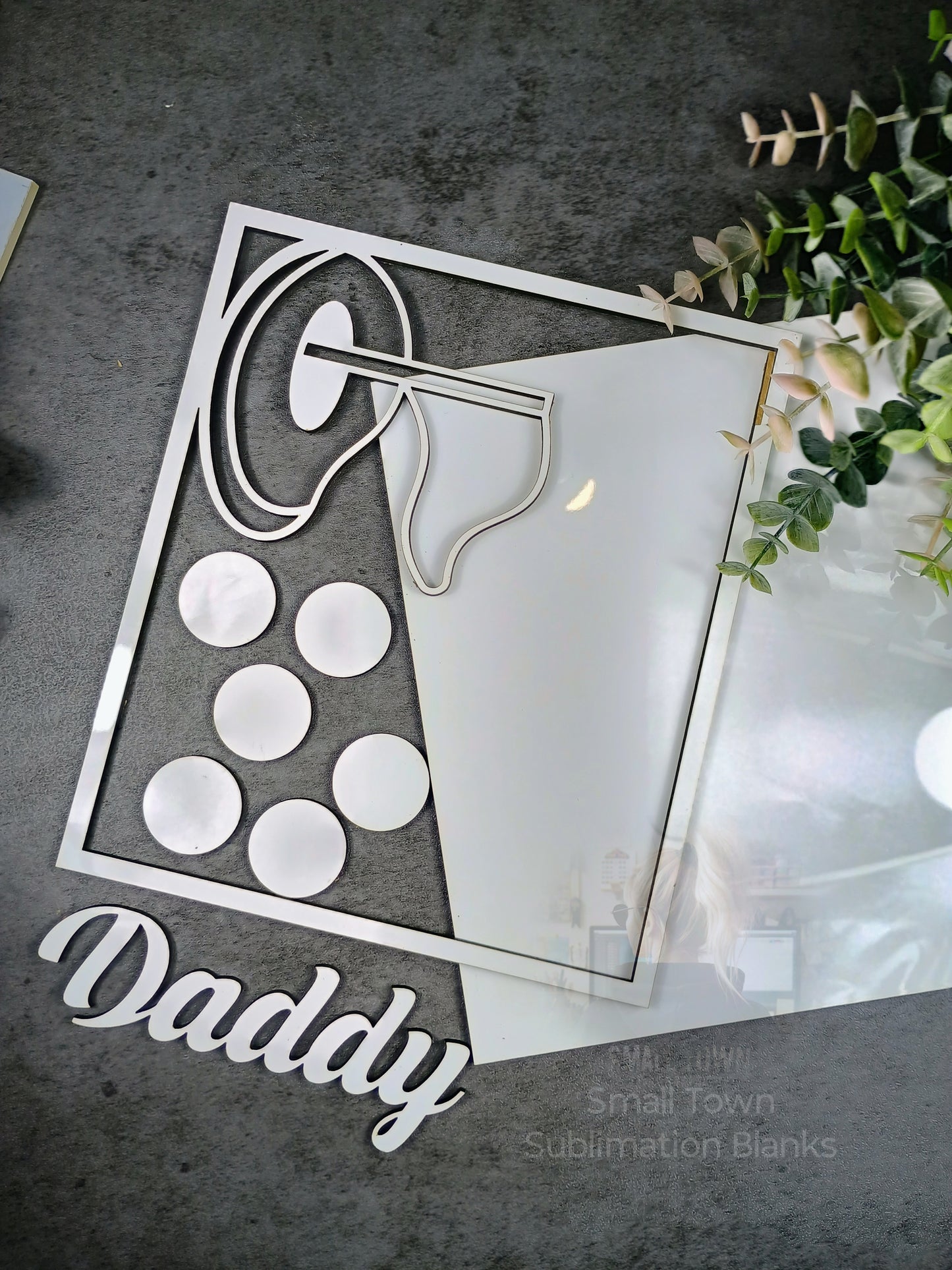 Golf plaque, Dad's, Father's Day, Moms, golf balls, par plaque
