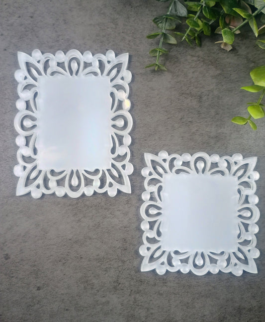 Decorative clear acrylic magnet set