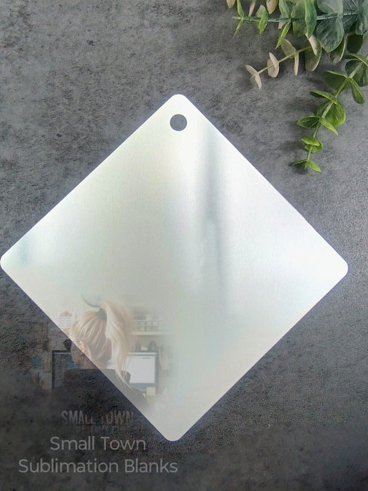 PET plastic squares for window hanging. Sublimation double sided.