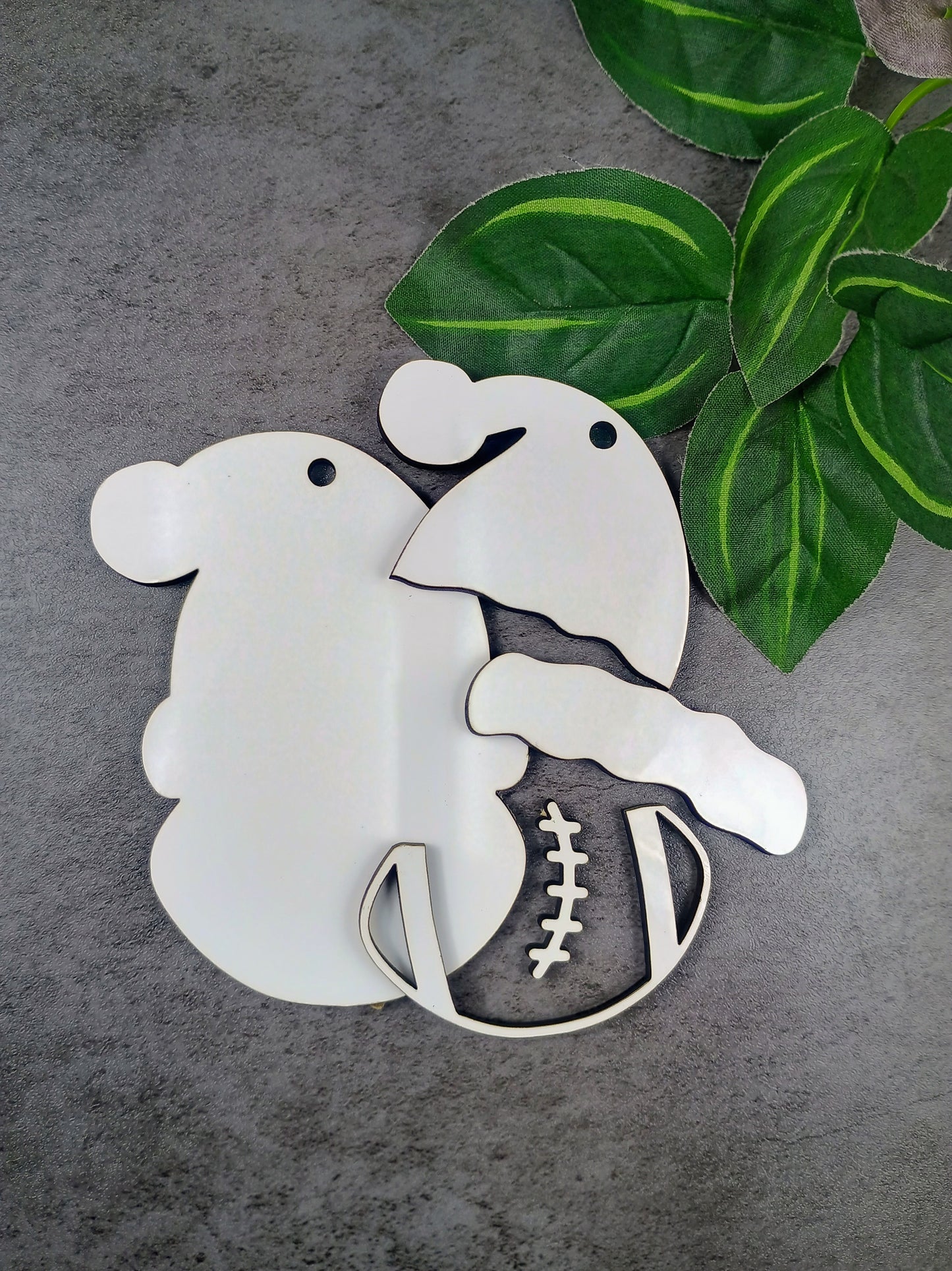 Sports Santa hat ornaments