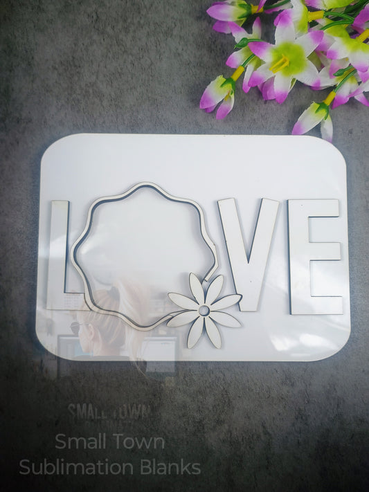 Love layered photo frame