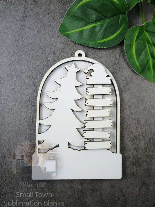 Family Christmas tree ornament