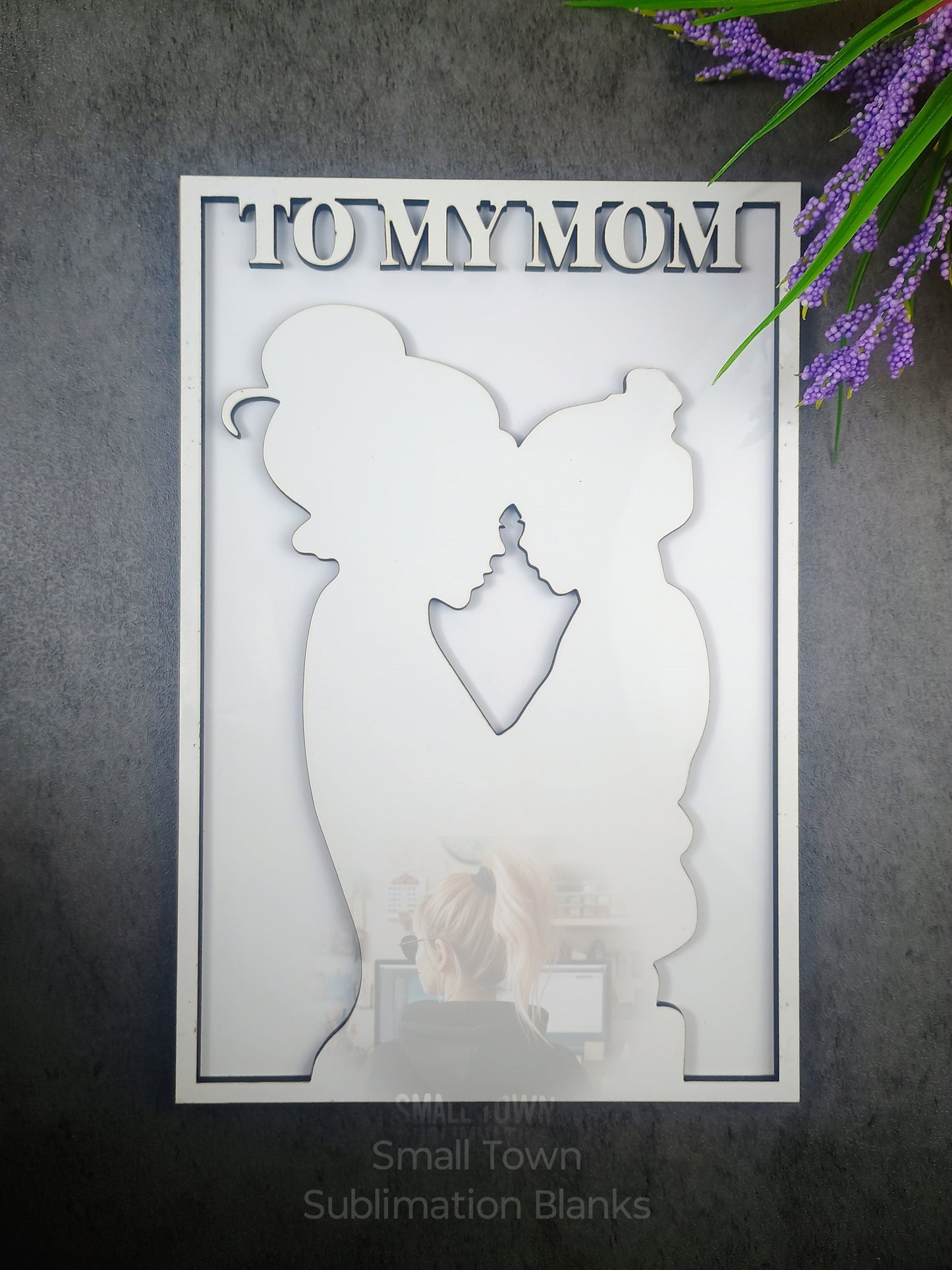 Mom's layered plaque. For boy or girl. Perfect for Mother's Day.