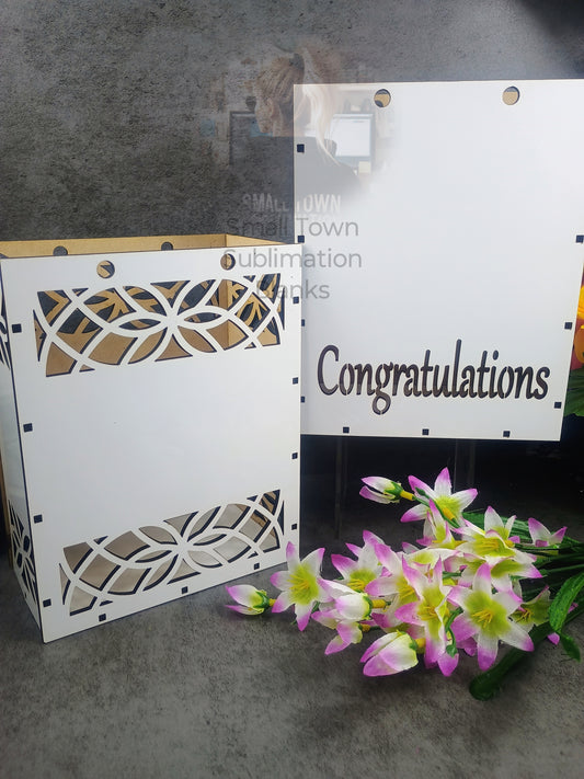 Decorative unique boxes for sublimation. Grad, congratulations, birthday, anniversary, teachers etc .....