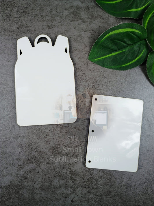 Backpack tags.
