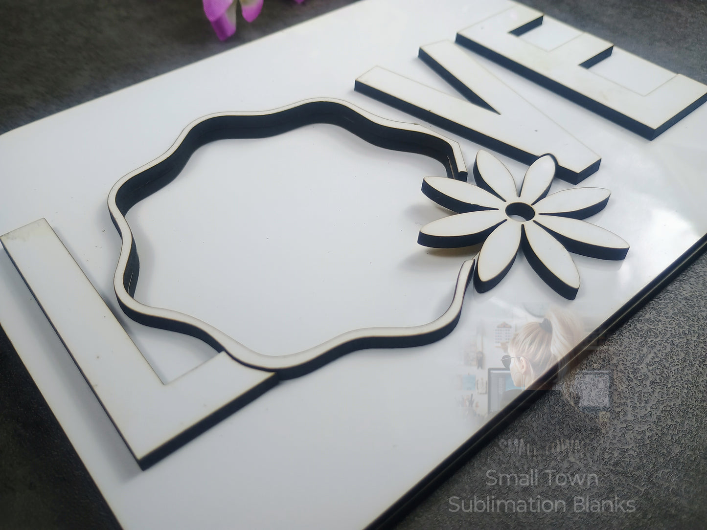 Love layered photo frame