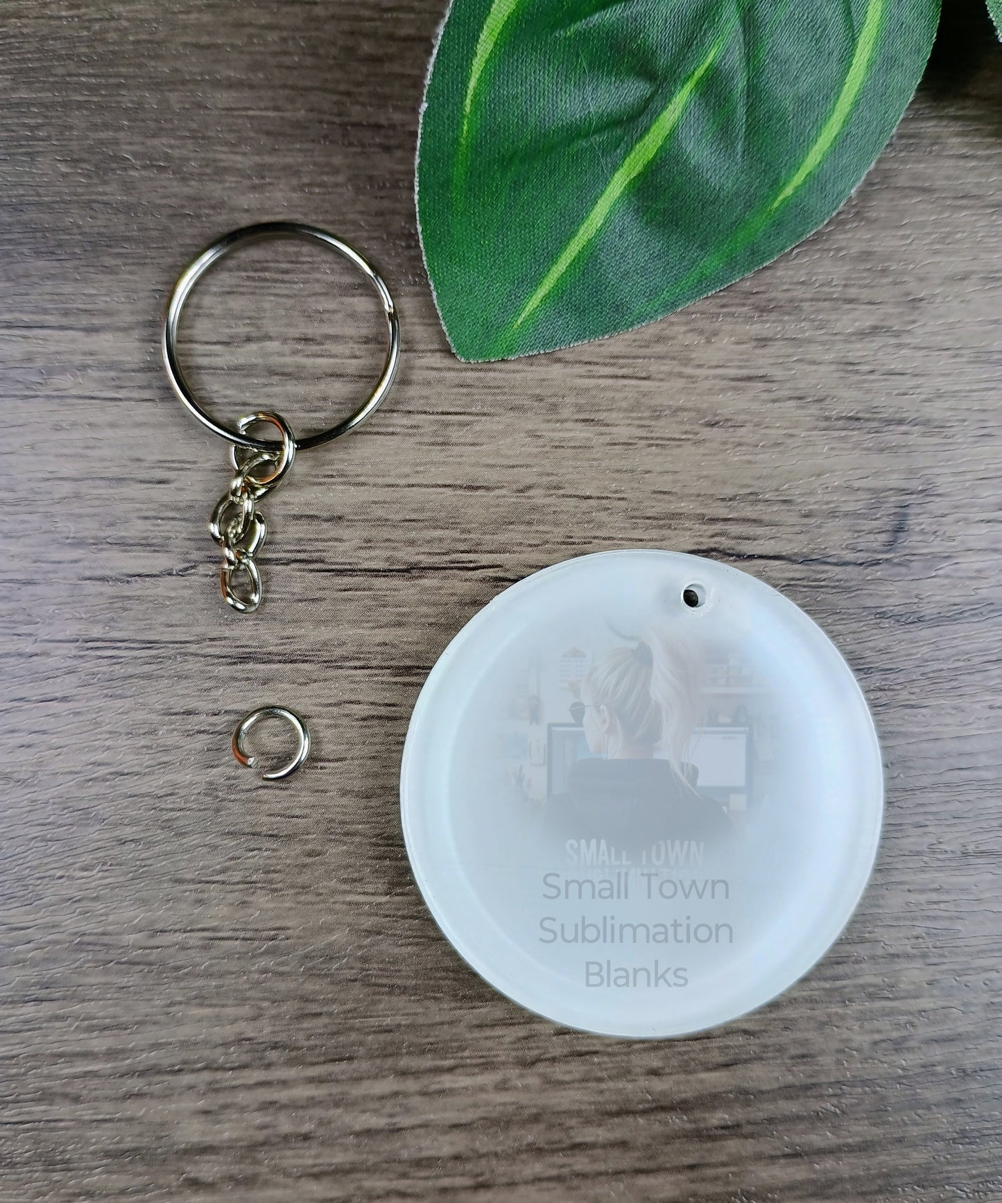 2" round keychain. MDF or acrylic