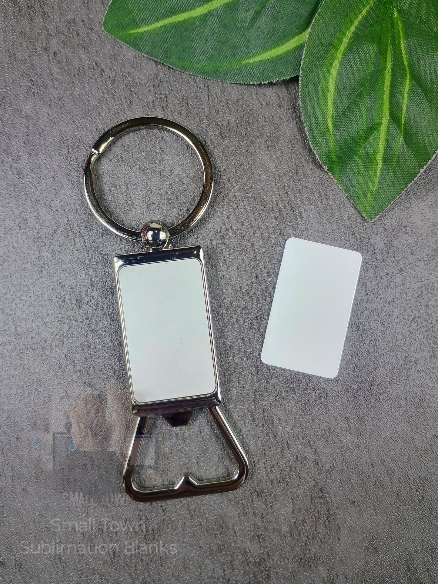 Bottle opener sublimation keychain blank