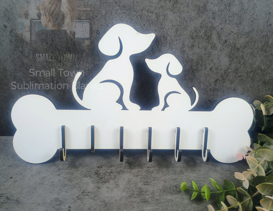 Dog hanger, key holder, leash sublimation blank