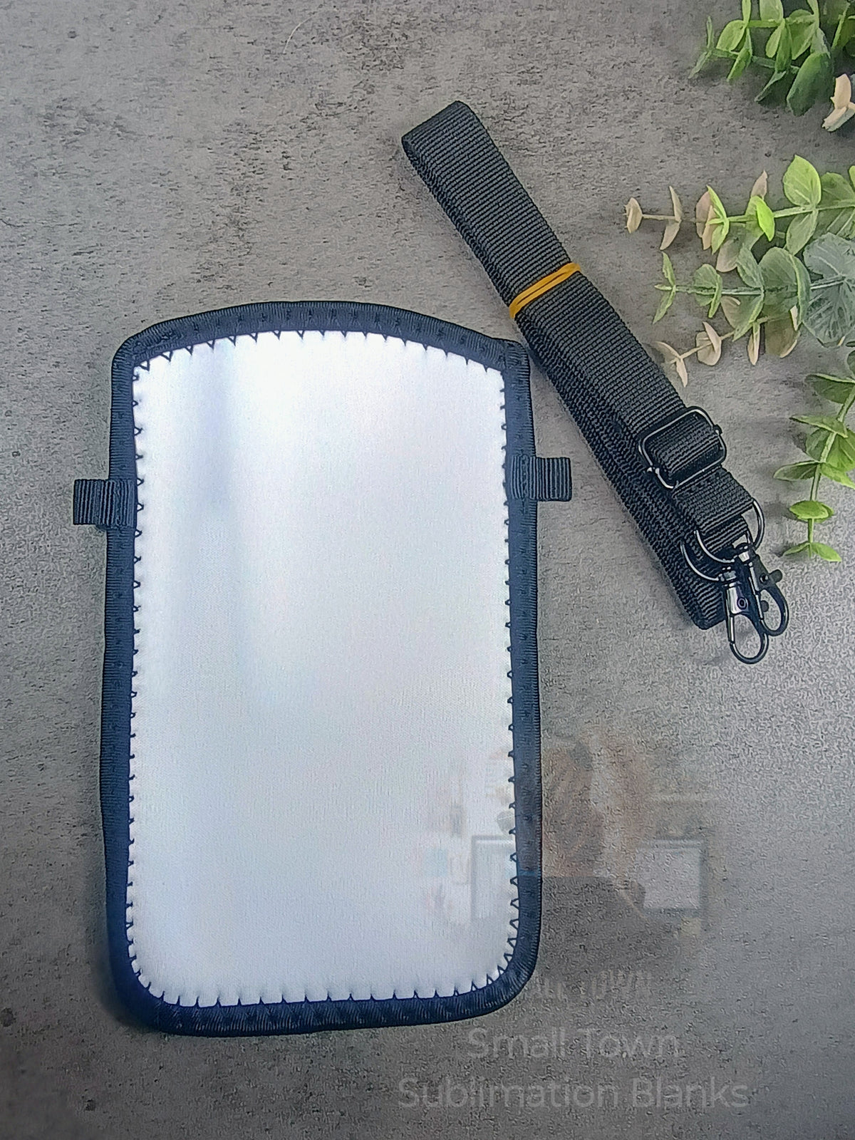 Cross body cell phone purse holder. Sublimation blank neoprene