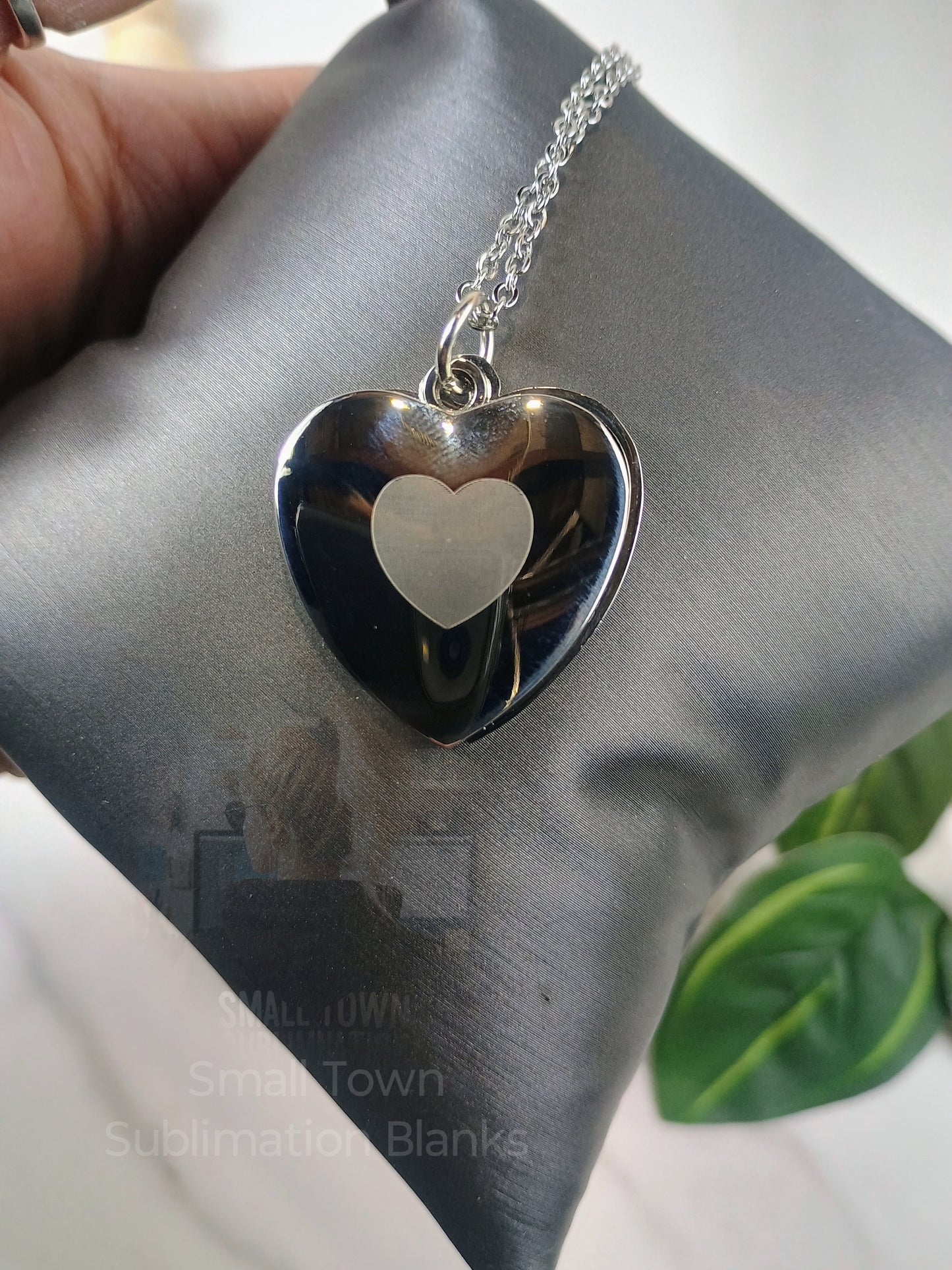 Heart slide necklace