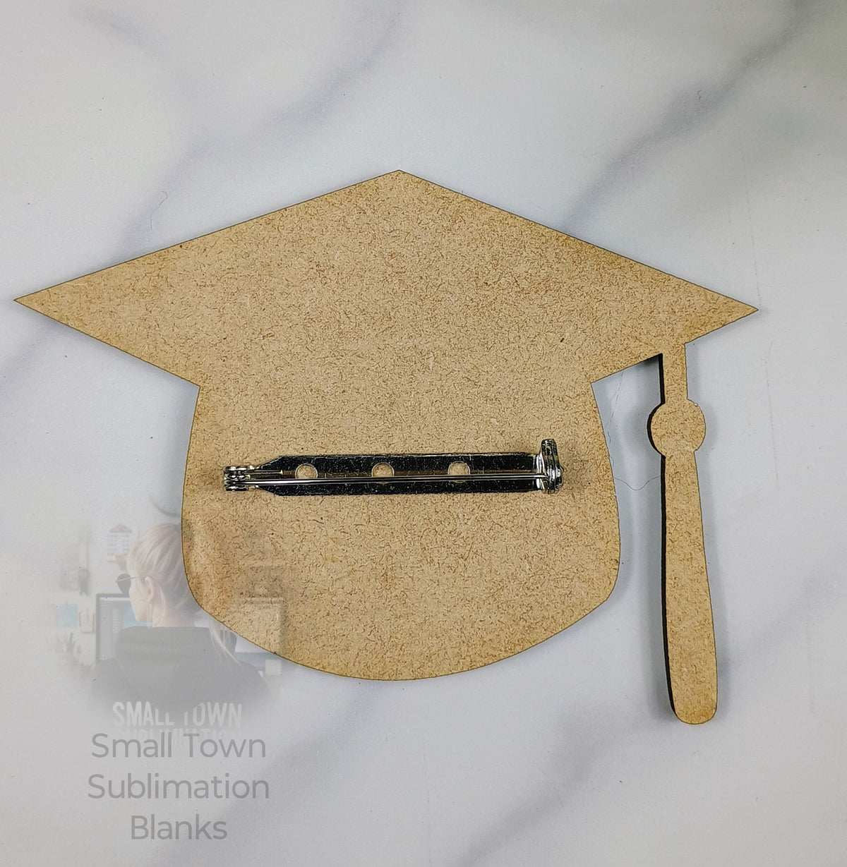 Grad Hat Button *Graduation cap buttons/pins – Small Town Sublimation Blanks