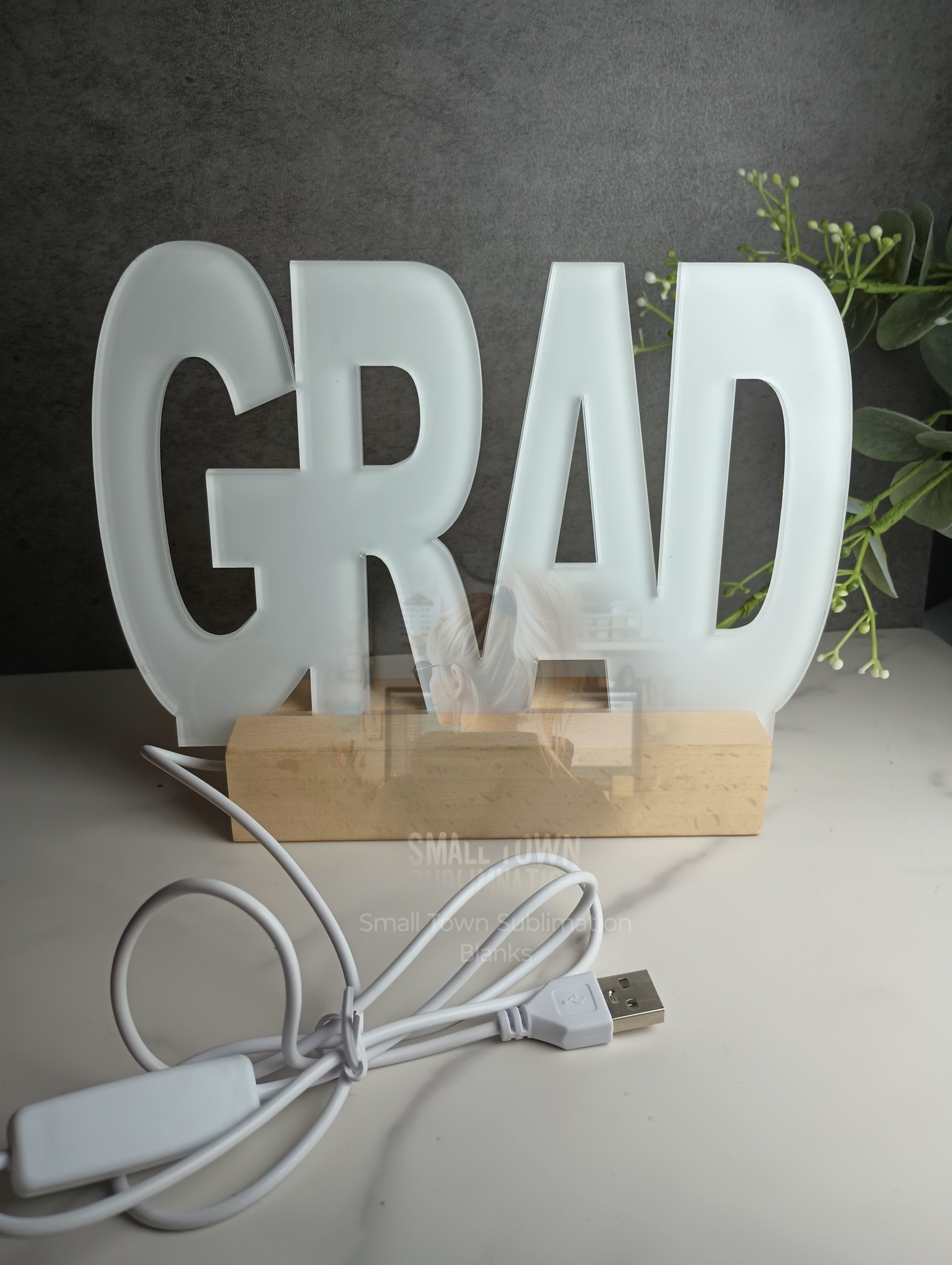 LED light up Grad acrylic panel – Small Town Sublimation Blanks