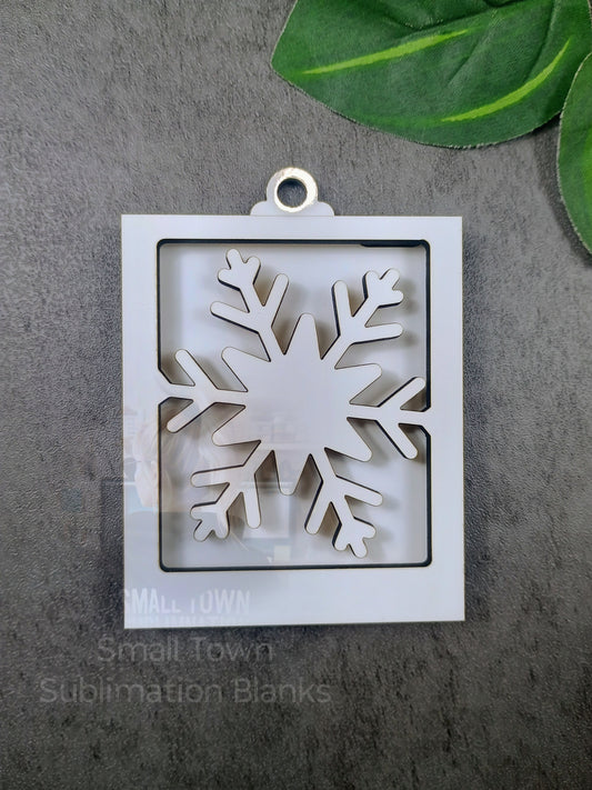 Layered snowflake money holder Christmas ornament