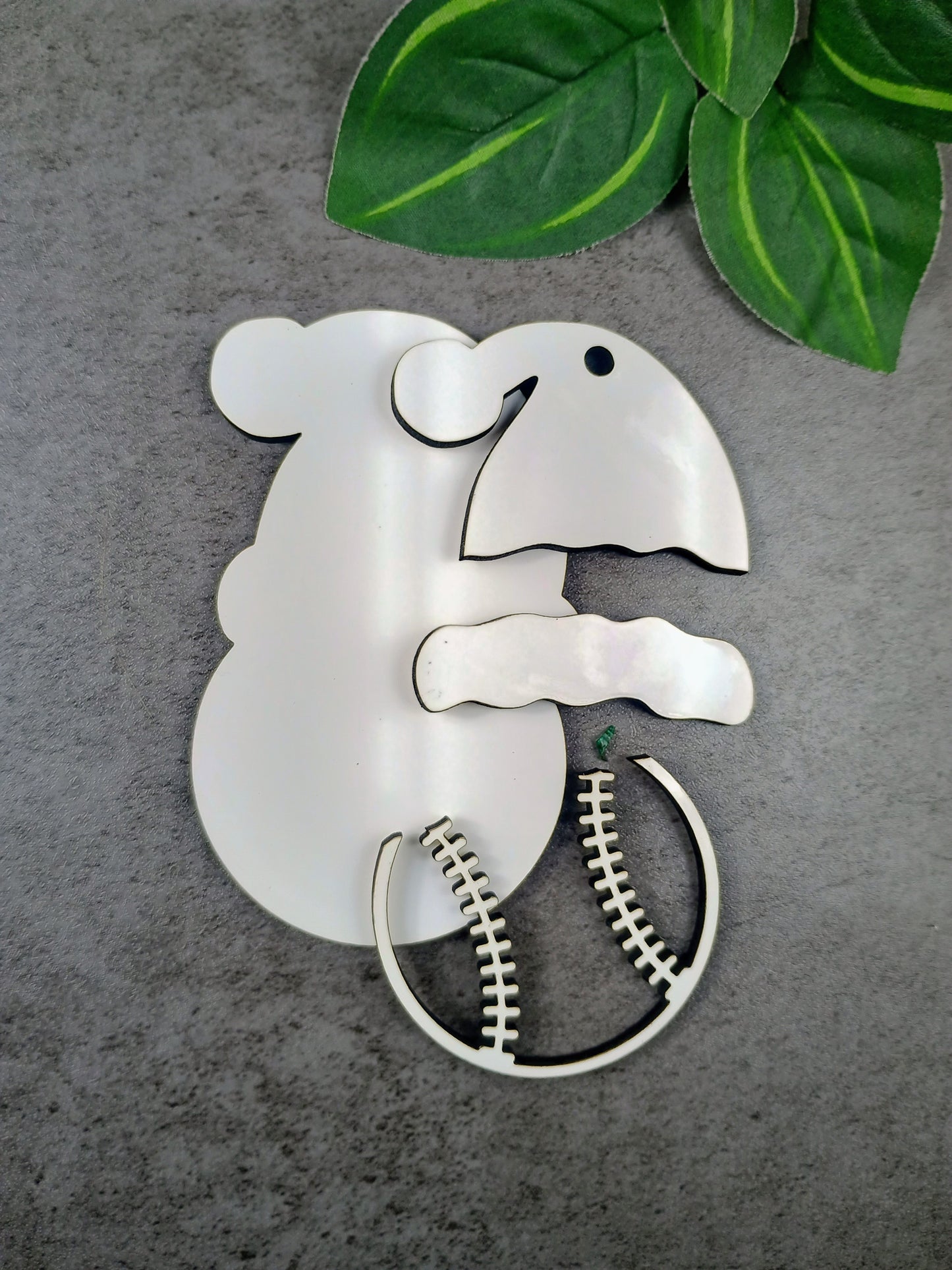 Sports Santa hat ornaments