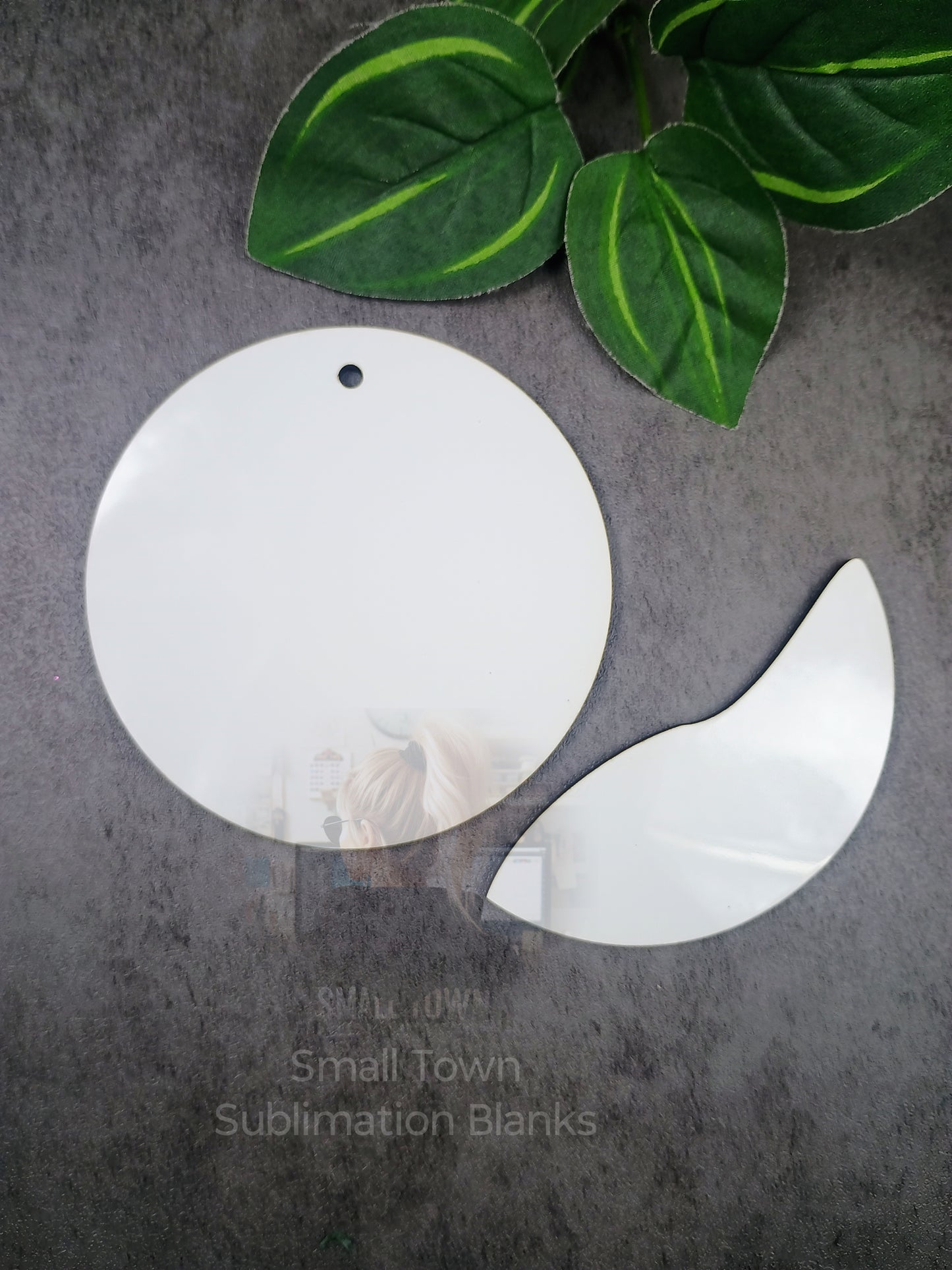 Wavy sublimation blanks Christmas Ornament