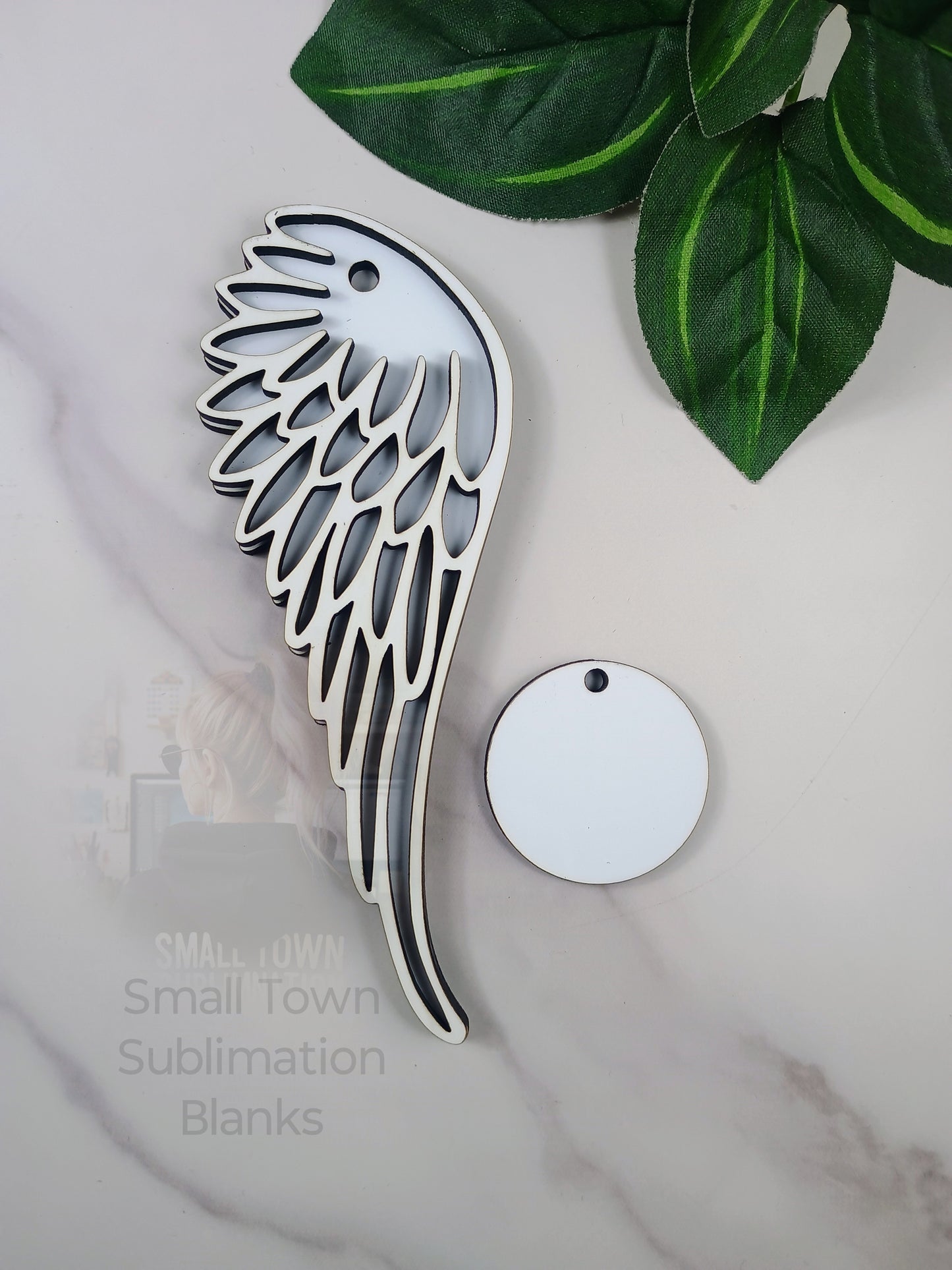 Angel wing hanger ornament