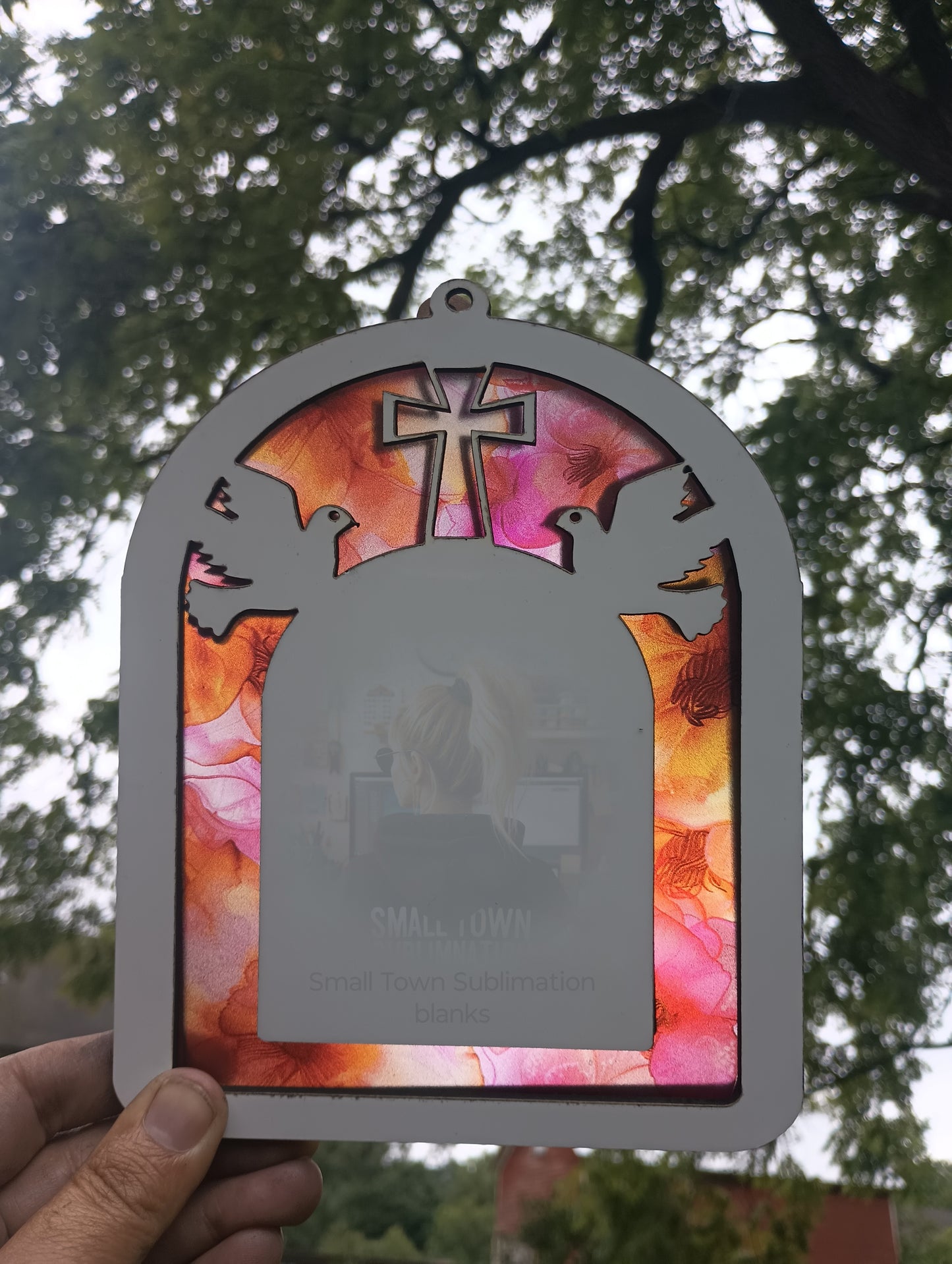 Sublimation memorial sun catcher